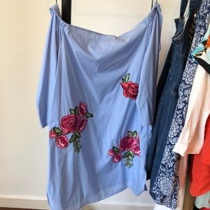 Zara off the shoulder dress, size small
